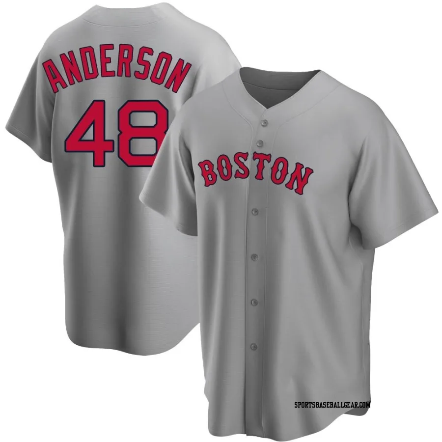 Chase Anderson Youth Boston Red Sox Gray Replica Road Jersey