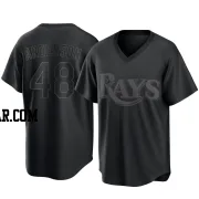 Chase Anderson Youth Tampa Bay Rays Black Replica Pitch Fashion Jersey