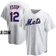 Chase Estep Men's New York Mets White Replica Home Jersey