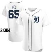 Chase Lee Men's Detroit Tigers White Authentic Home Jersey