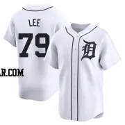 Chase Lee Men's Detroit Tigers White Limited Home Jersey