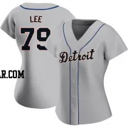 Chase Lee Women's Detroit Tigers Gray Authentic Road Jersey