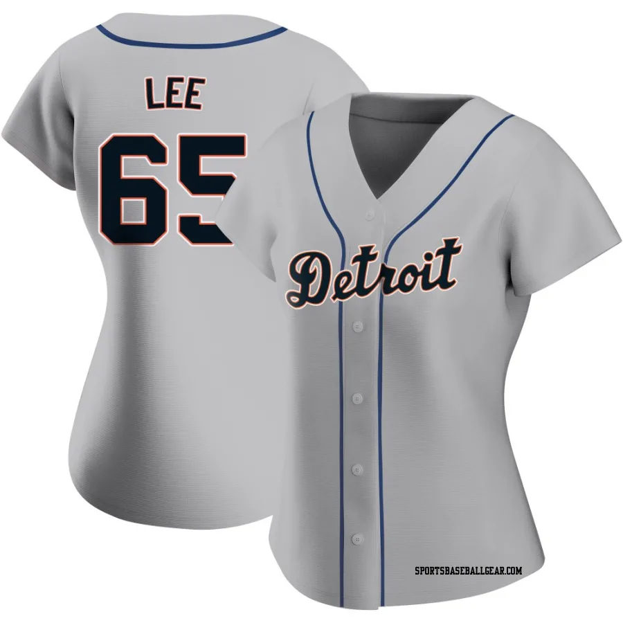 Chase Lee Women's Detroit Tigers Gray Authentic Road Jersey