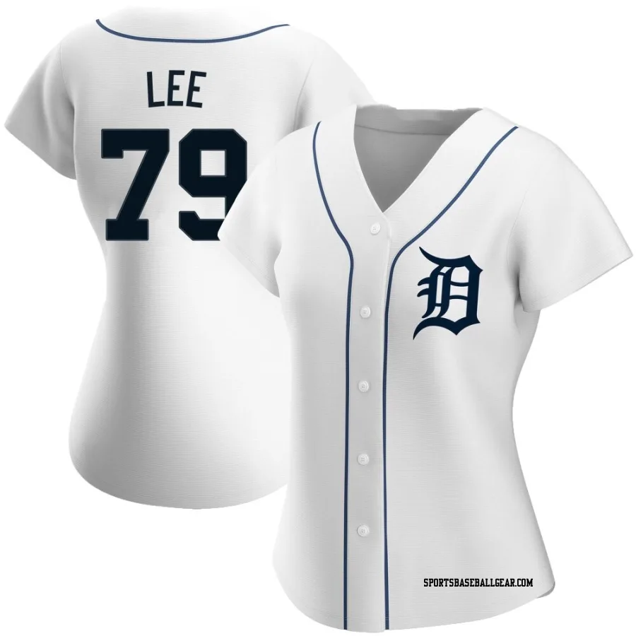 Chase Lee Women's Detroit Tigers White Authentic Home Jersey