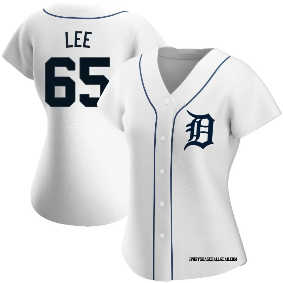 Chase Lee Women's Detroit Tigers White Authentic Home Jersey