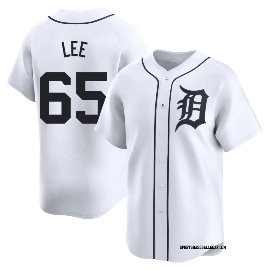 Chase Lee Youth Detroit Tigers White Limited Home Jersey