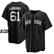 Chase Shugart Men's Boston Red Sox Black/White Replica Jersey