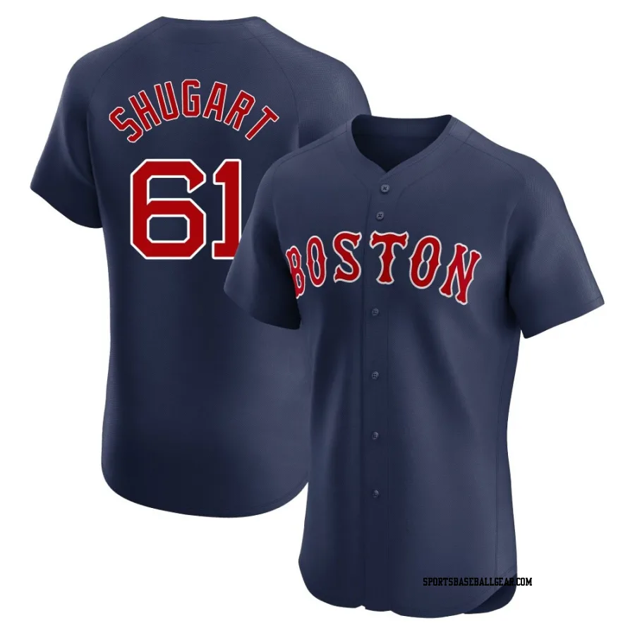 Chase Shugart Men's Boston Red Sox Navy Elite Alternate Jersey