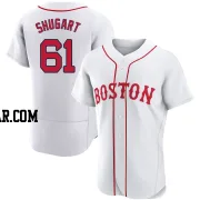 Chase Shugart Men's Boston Red Sox White Authentic 2021 Patriots' Day Jersey