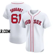 Chase Shugart Men's Boston Red Sox White Elite Home Patch Jersey