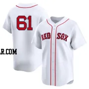 Chase Shugart Men's Boston Red Sox White Limited 2nd Home Jersey