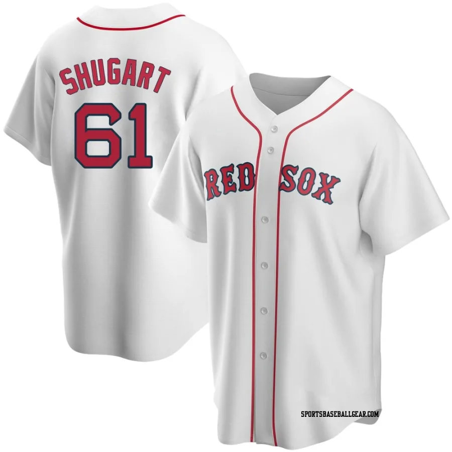 Chase Shugart Men's Boston Red Sox White Replica Home Jersey