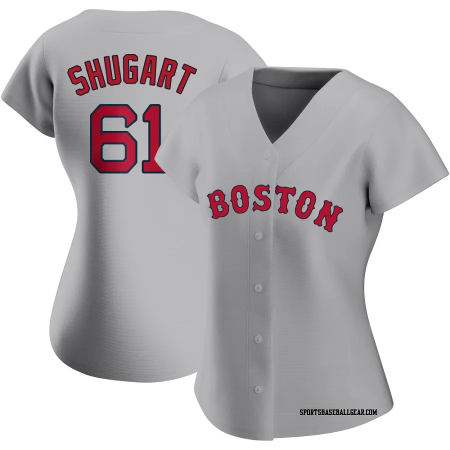 Chase Shugart Women's Boston Red Sox Gray Authentic Road Jersey