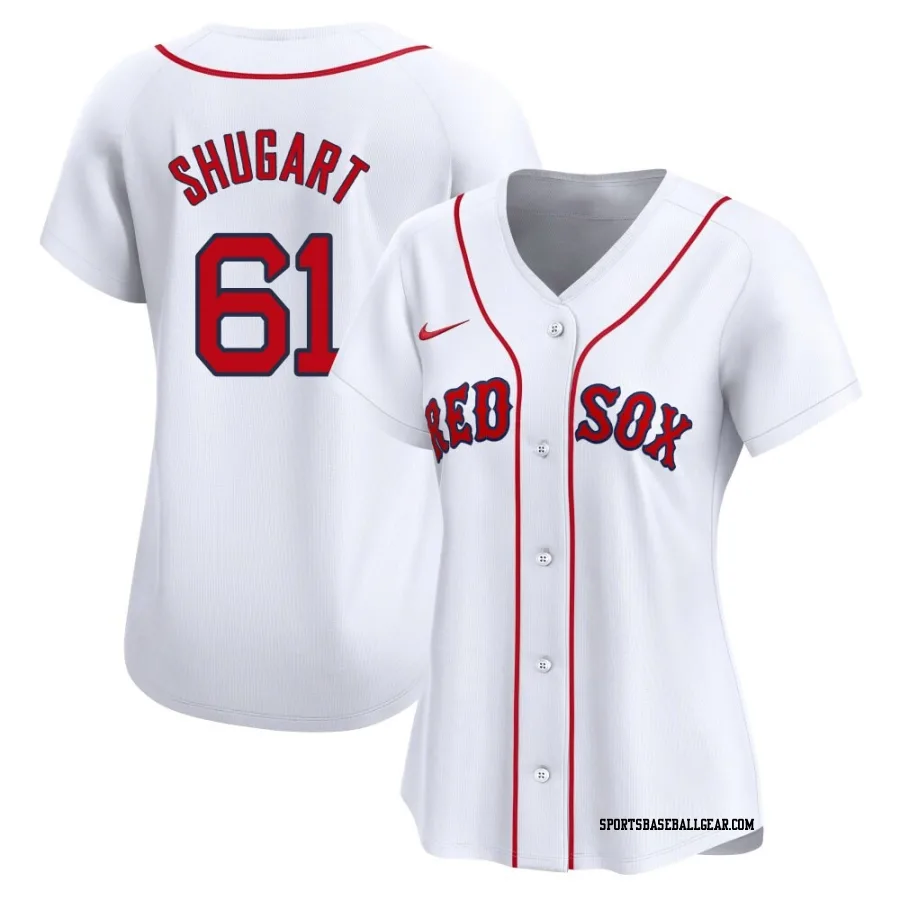 Chase Shugart Women's Boston Red Sox White Limited Home Jersey