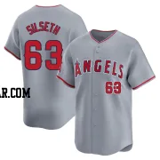 Chase Silseth Youth Los Angeles Angels Gray Limited Away Jersey