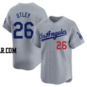 Chase Utley Men's Los Angeles Dodgers Gray Limited Away Jersey