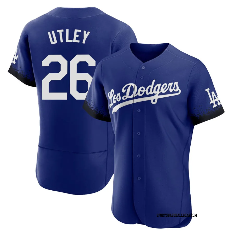 Chase Utley Men's Los Angeles Dodgers Royal Authentic 2021 City Connect Jersey