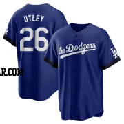 Chase Utley Men's Los Angeles Dodgers Royal Replica 2021 City Connect Jersey