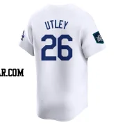 Chase Utley Men's Los Angeles Dodgers White Limited 2024 World Tour Seoul Series Home Jersey