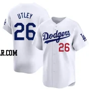 Chase Utley Men's Los Angeles Dodgers White Limited Home Jersey