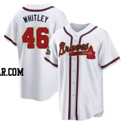 Chase Whitley Men's Atlanta Braves Gold Replica White 2022 Program Jersey