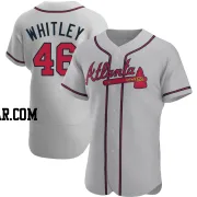 Chase Whitley Men's Atlanta Braves Gray Authentic Road Jersey