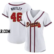 Chase Whitley Women's Atlanta Braves Gold Authentic White 2022 Program Jersey