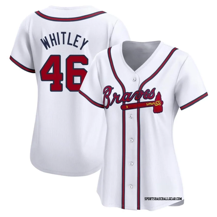 Chase Whitley Women's Atlanta Braves White Limited Home Jersey