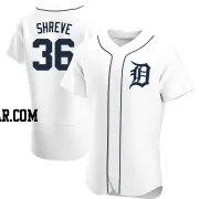 Chasen Shreve Men's Detroit Tigers White Authentic Home Jersey