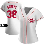 Chasen Shreve Women's Cincinnati Reds White Authentic Home Jersey