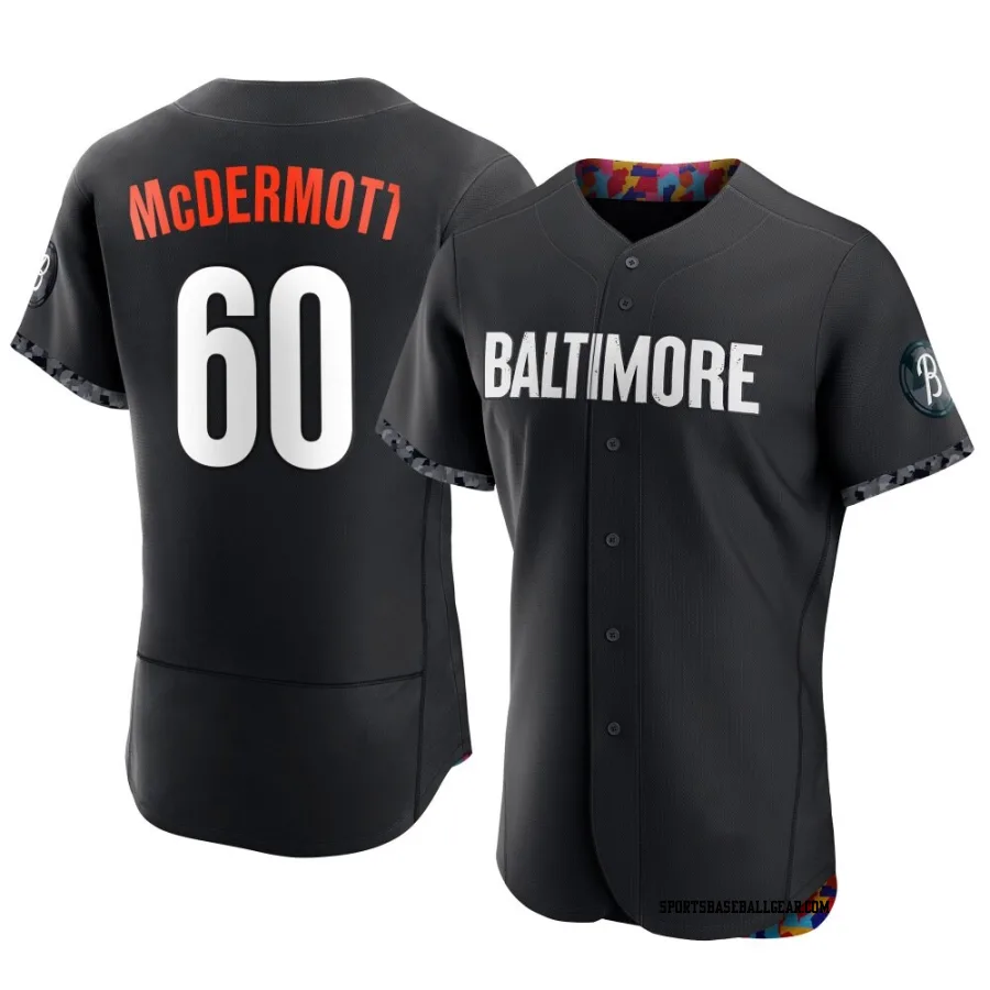 Chayce McDermott Men's Baltimore Orioles Black Authentic 2023 City Connect Jersey