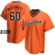 Chayce McDermott Men's Baltimore Orioles Orange Replica Alternate Cooperstown Collection Jersey