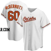 Chayce McDermott Men's Baltimore Orioles White Replica Home Jersey