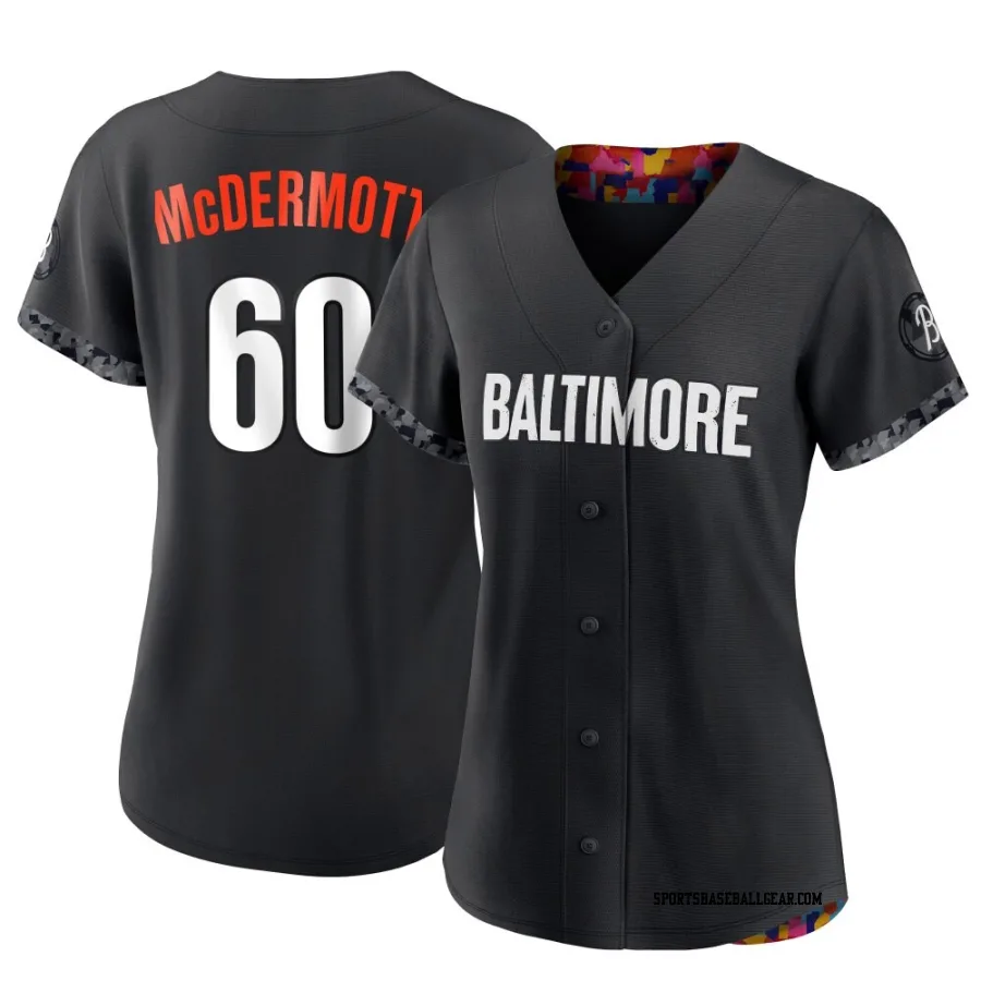 Chayce McDermott Women's Baltimore Orioles Black Authentic 2023 City Connect Jersey