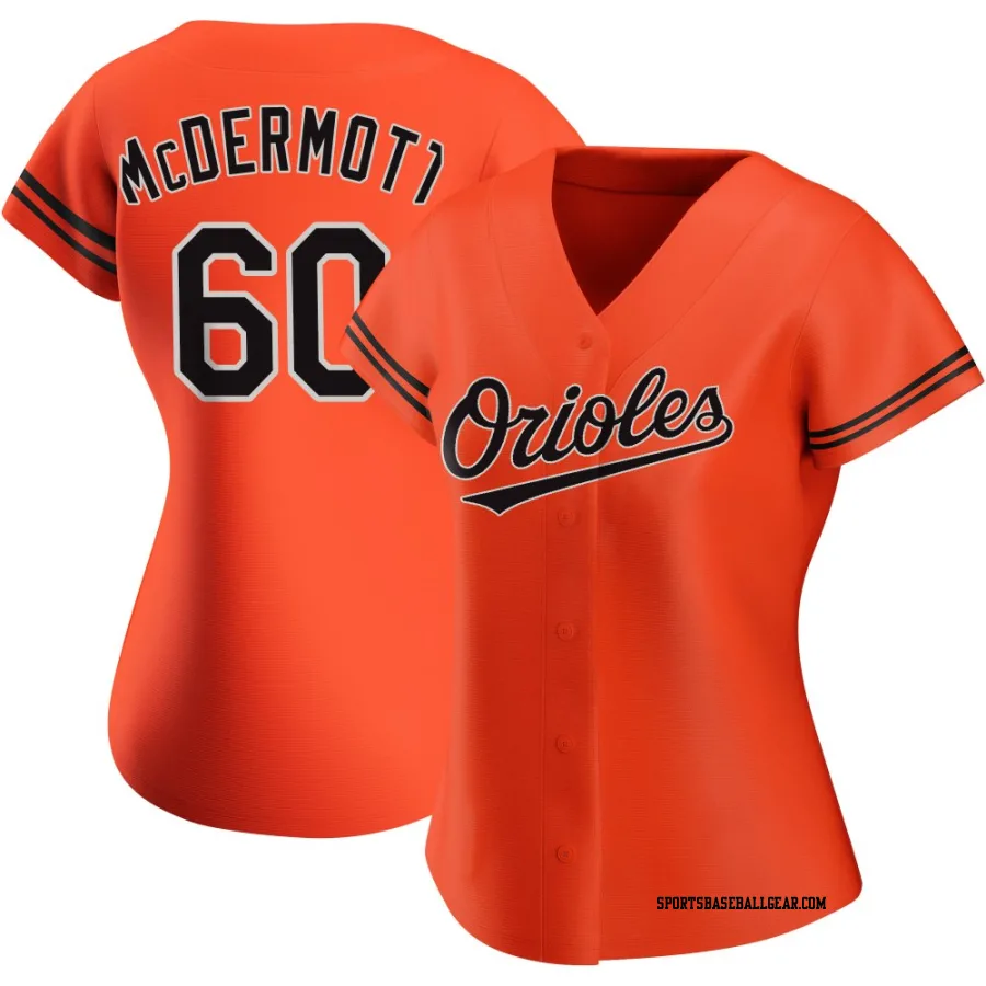 Chayce McDermott Women's Baltimore Orioles Orange Replica Alternate Jersey