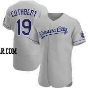 Cheslor Cuthbert Men's Kansas City Royals Gray Authentic Road Jersey