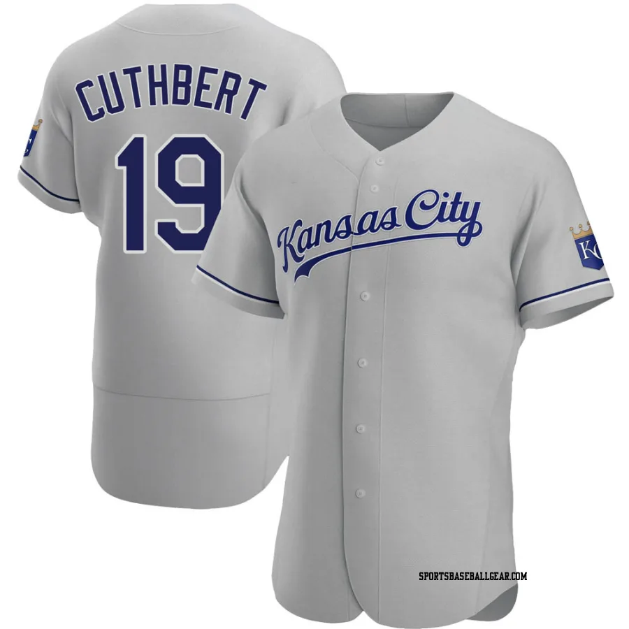 Cheslor Cuthbert Men's Kansas City Royals Gray Authentic Road Jersey