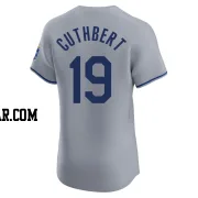 Cheslor Cuthbert Men's Kansas City Royals Gray Elite Road Jersey