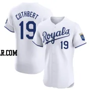 Cheslor Cuthbert Men's Kansas City Royals White Elite Home Jersey