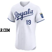 Cheslor Cuthbert Men's Kansas City Royals White Elite Home Jersey