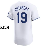 Cheslor Cuthbert Men's Kansas City Royals White Elite Home Jersey