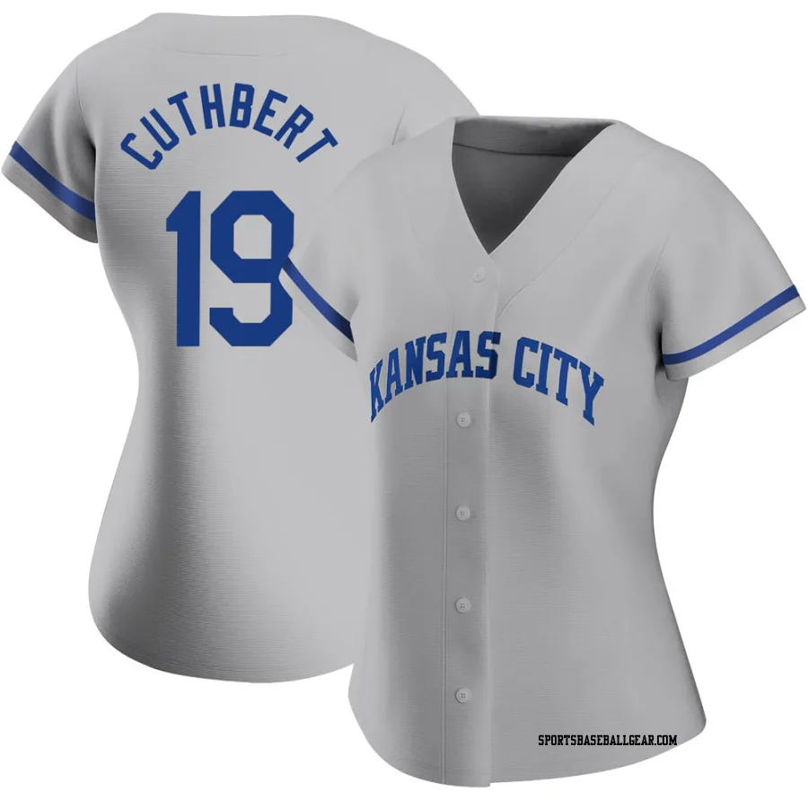 Cheslor Cuthbert Women's Kansas City Royals Gray Authentic 2022 Road Jersey