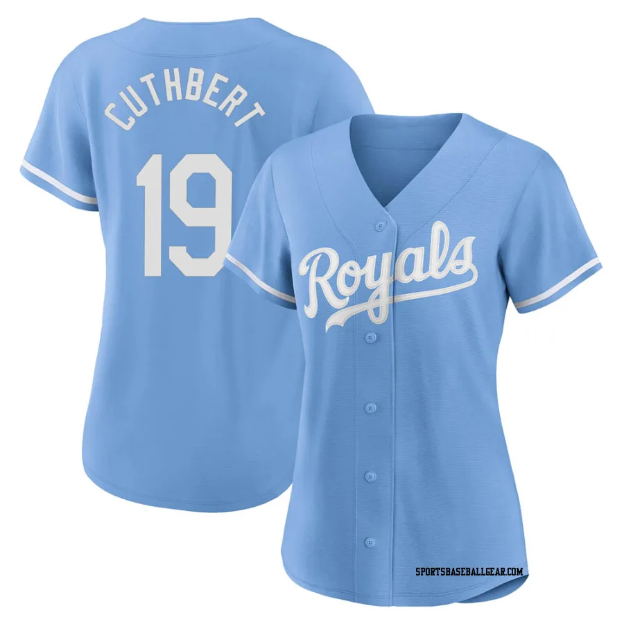 Cheslor Cuthbert Women's Kansas City Royals Light Blue Authentic 2022 Alternate Jersey