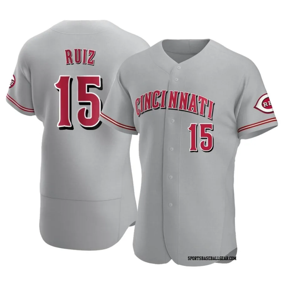 Chico Ruiz Men's Cincinnati Reds Gray Authentic Road Jersey