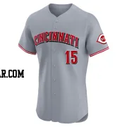 Chico Ruiz Men's Cincinnati Reds Gray Elite Road Jersey