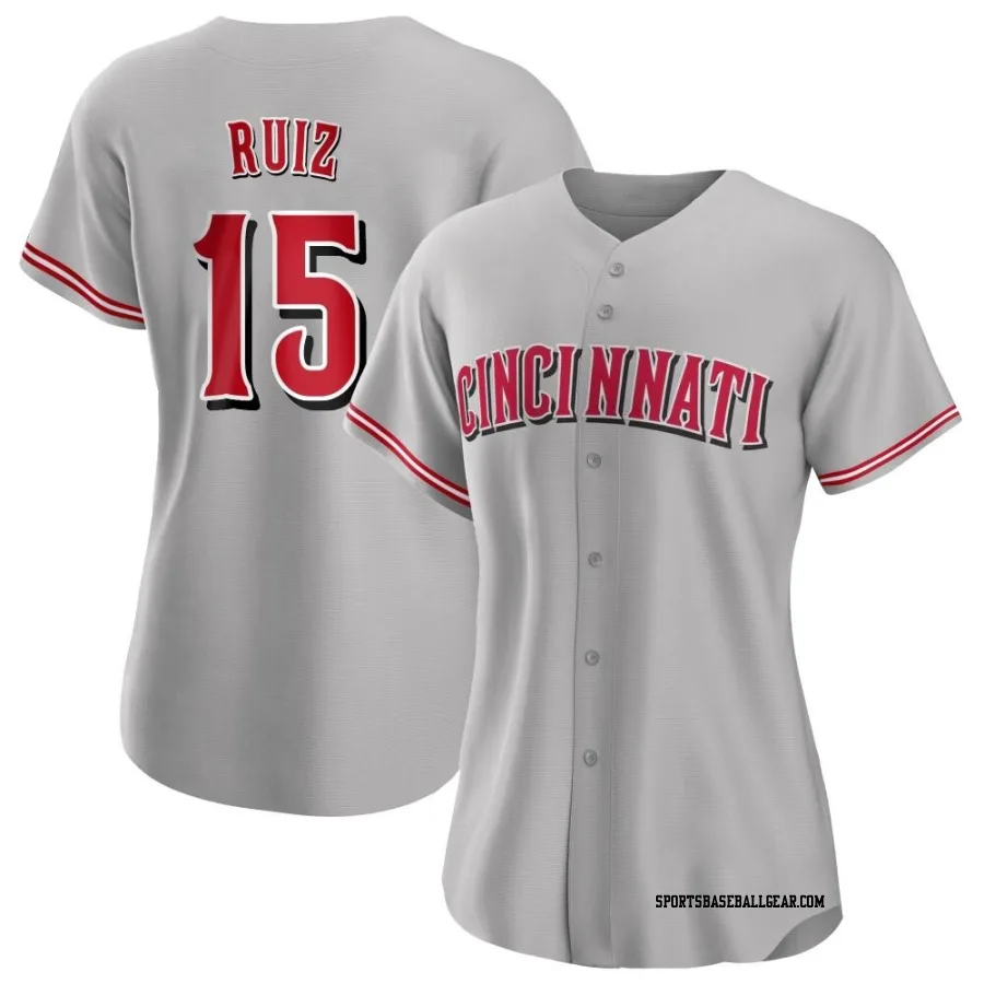 Chico Ruiz Women's Cincinnati Reds Gray Authentic Road Jersey