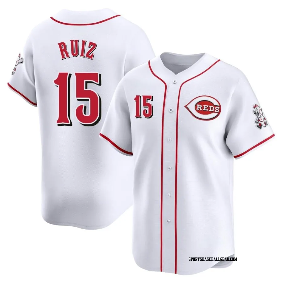 Chico Ruiz Youth Cincinnati Reds White Limited Home Jersey