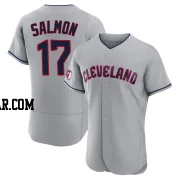 Chico Salmon Men's Cleveland Guardians Gray Authentic Road Jersey