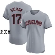 Chico Salmon Men's Cleveland Guardians Gray Elite Road Jersey