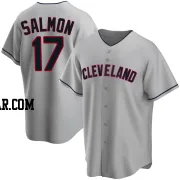 Chico Salmon Men's Cleveland Guardians Gray Replica Road Jersey